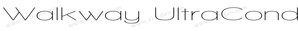 Walkway UltraCondensed字体转换